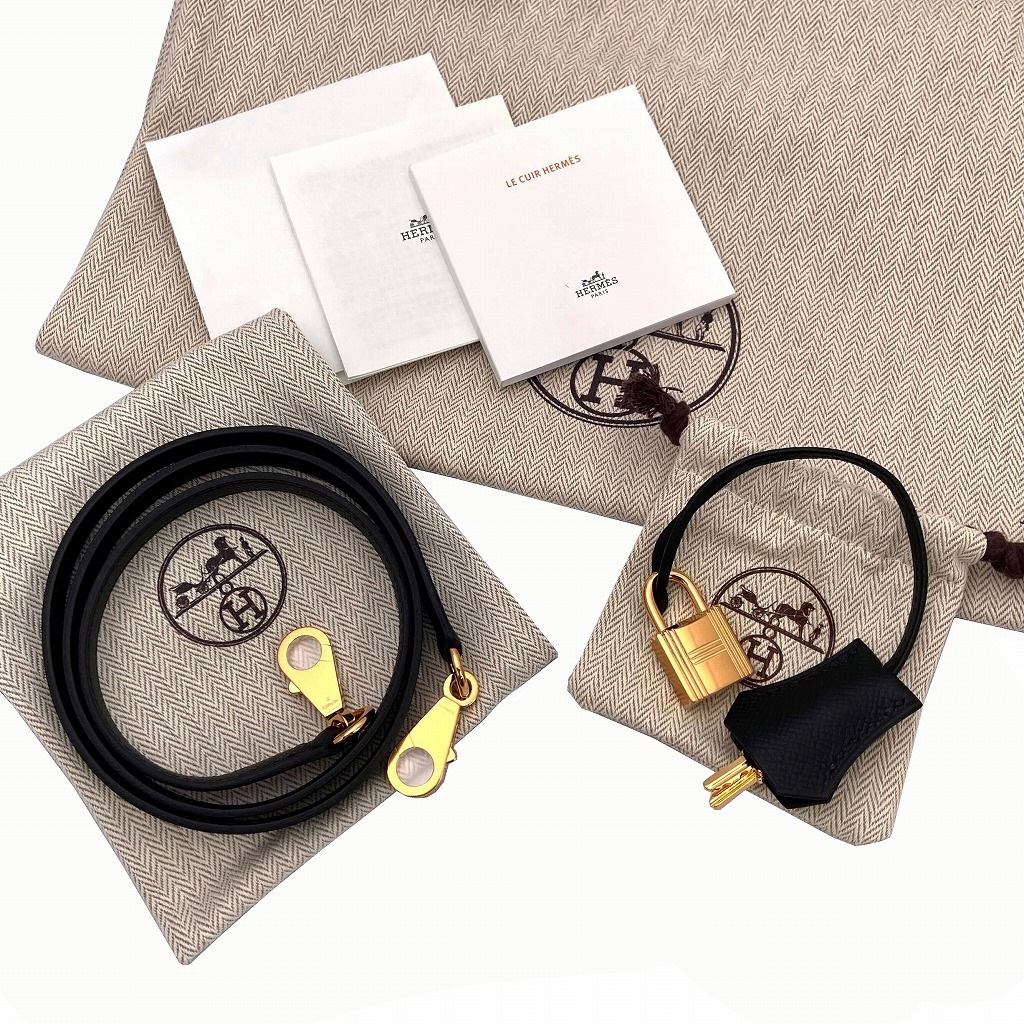 H7336 | [新品]エルメス ケリー25 外縫い ヴォーエプソン ノワール