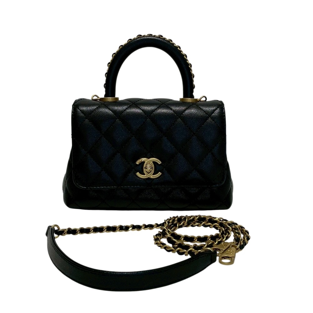 C10137 | [中古]シャネル マトラッセ ココハンドル 2WAYバッグ