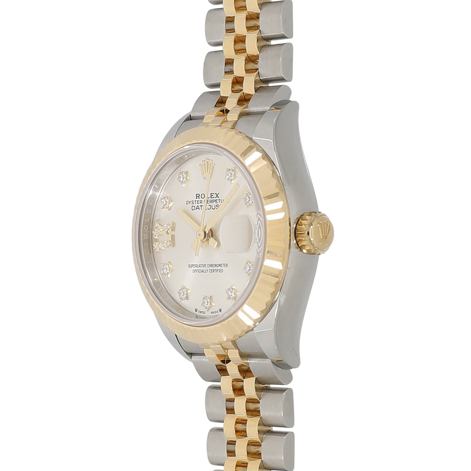 ROLEX ロレックス 279173G デイトジャスト 9P スターダイヤモンド 腕時計 SS SSxK18YG K18YG レディース [中古] ROLEX ロレックス デイトジャスト 9Pダイヤ K18YG/SS 自動巻き腕時計