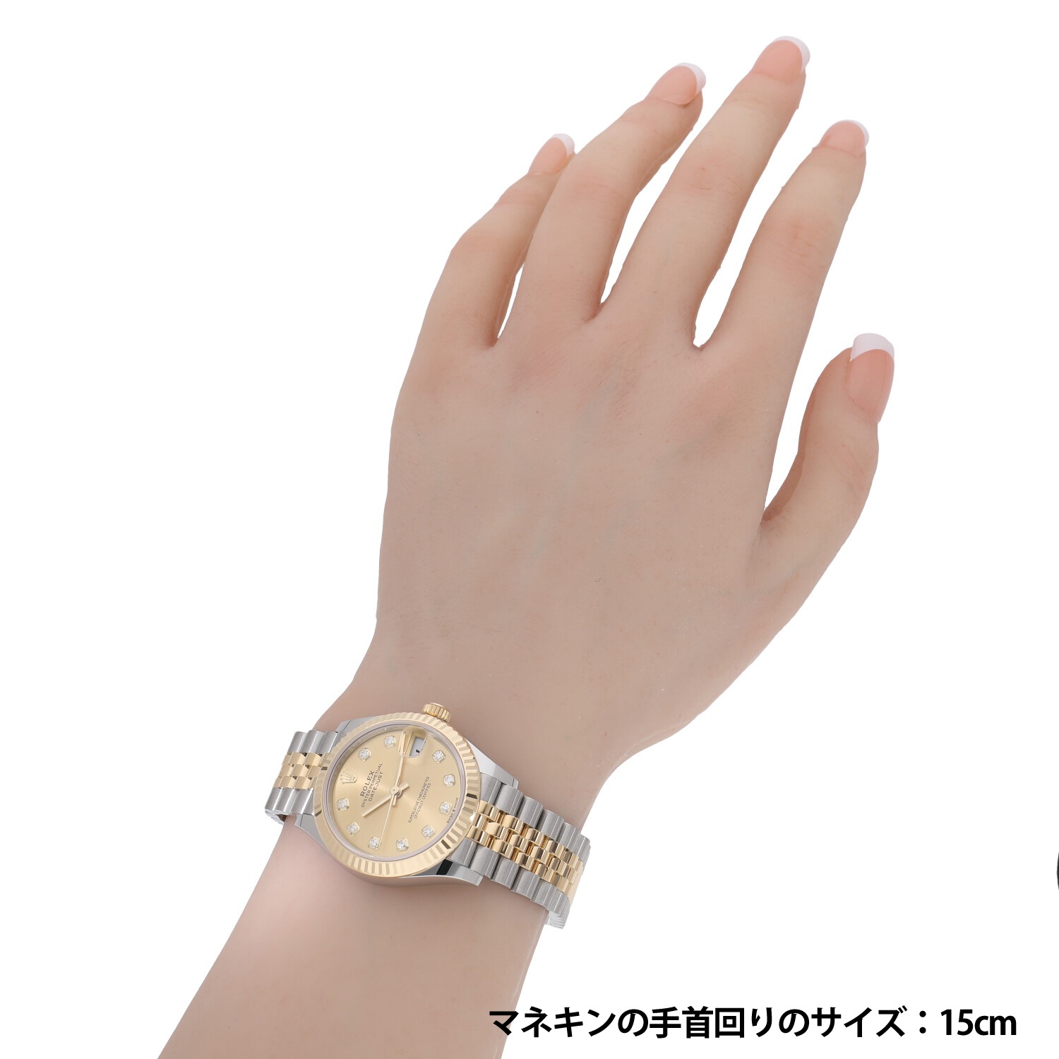 ニャンちゅう！ロレックス★デイトジャスト10Ｐ 68278G シャンパン ROLEX（ロレックス）デイトジャスト 10Pダイヤ 中古