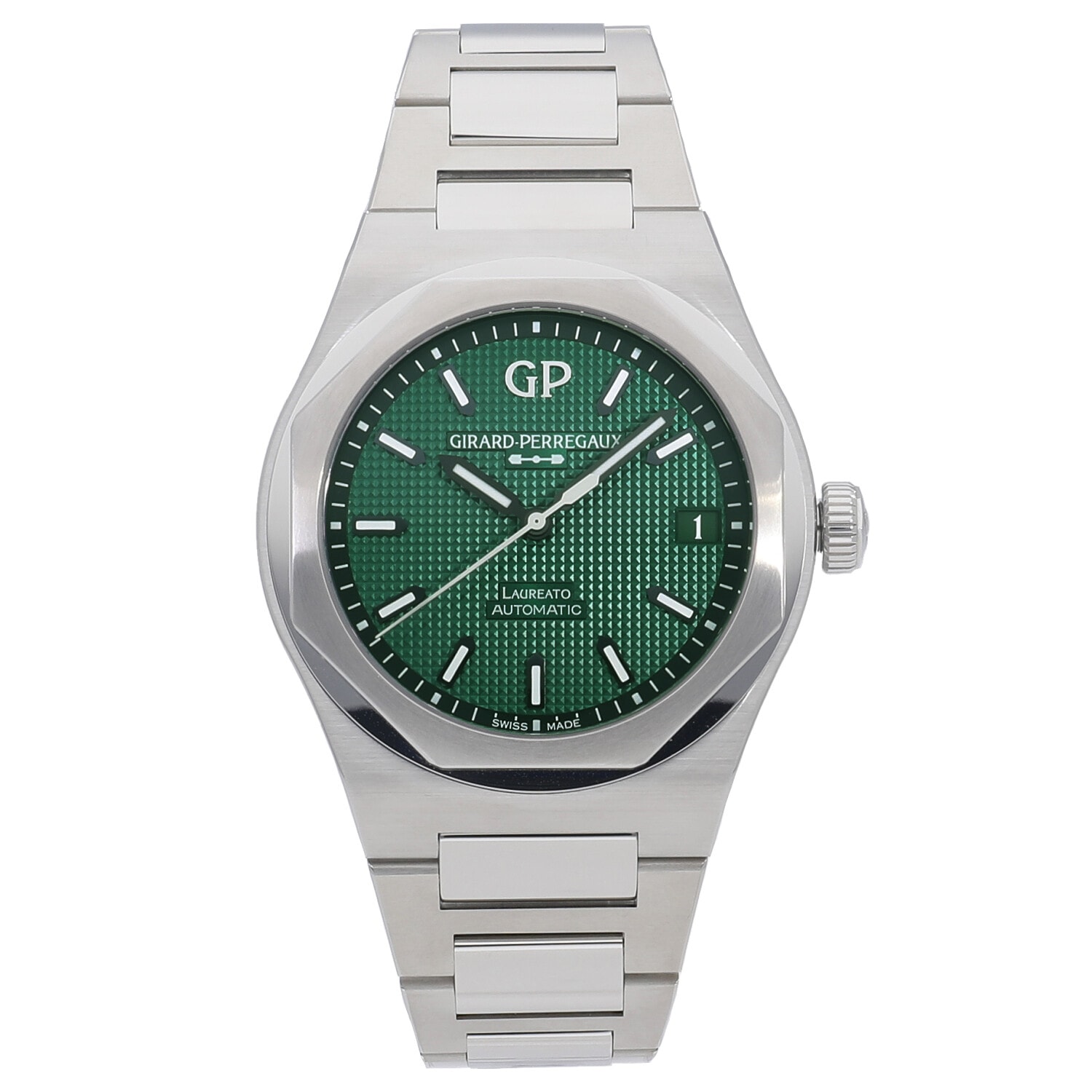 G6041 | [未使用]ジラールペルゴ ロレアート 42MM グリーン 81010-11