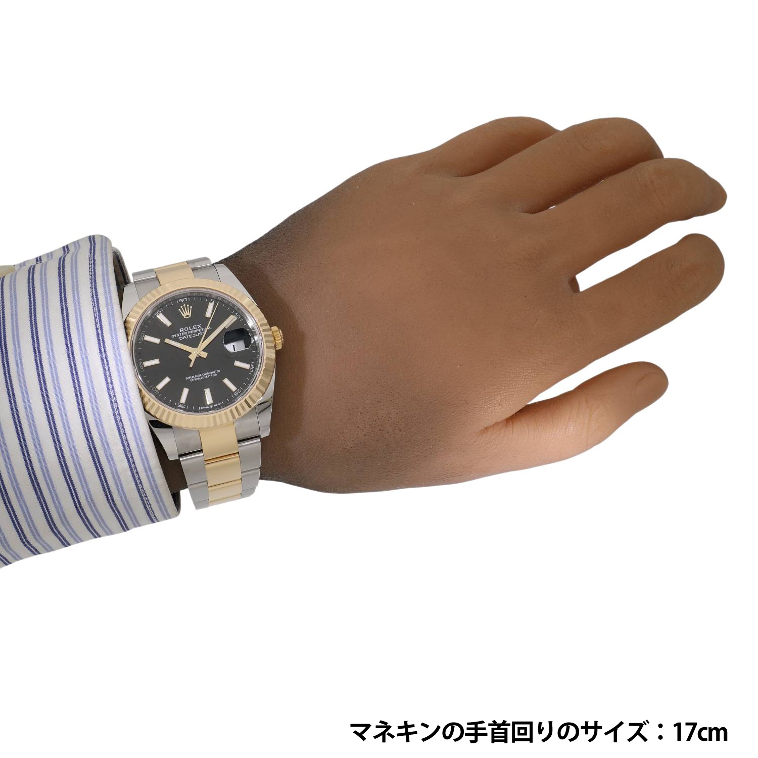 R3642 | [新品]ロレックス デイトジャスト 41 126333 ブラック メンズ