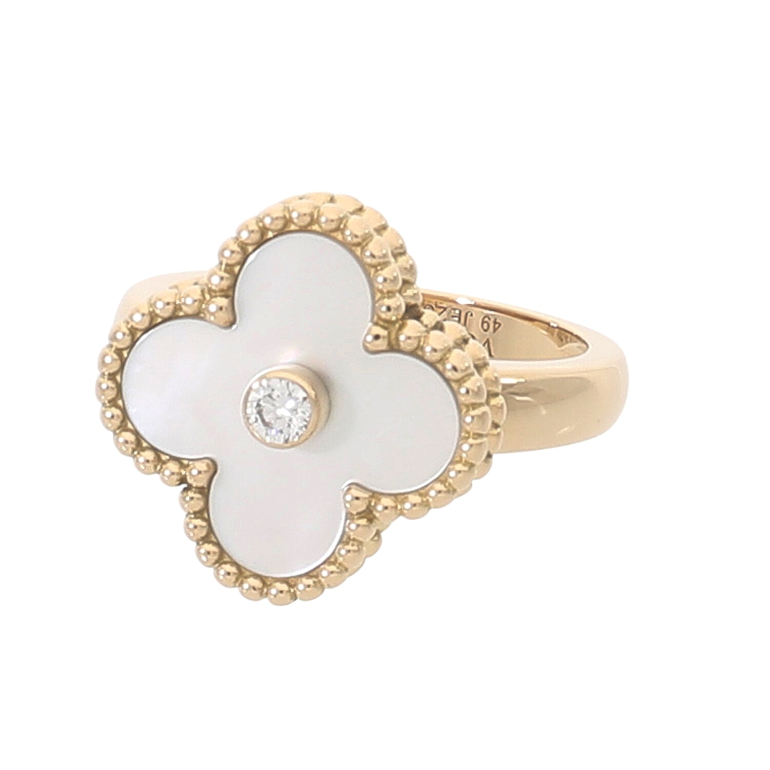 VanCleef&Arpels ヴィンテージ アルハンブラ ダイヤモンドリング 銀座店］Van Cleef & Arpels ヴァンクリーフ＆アーペル