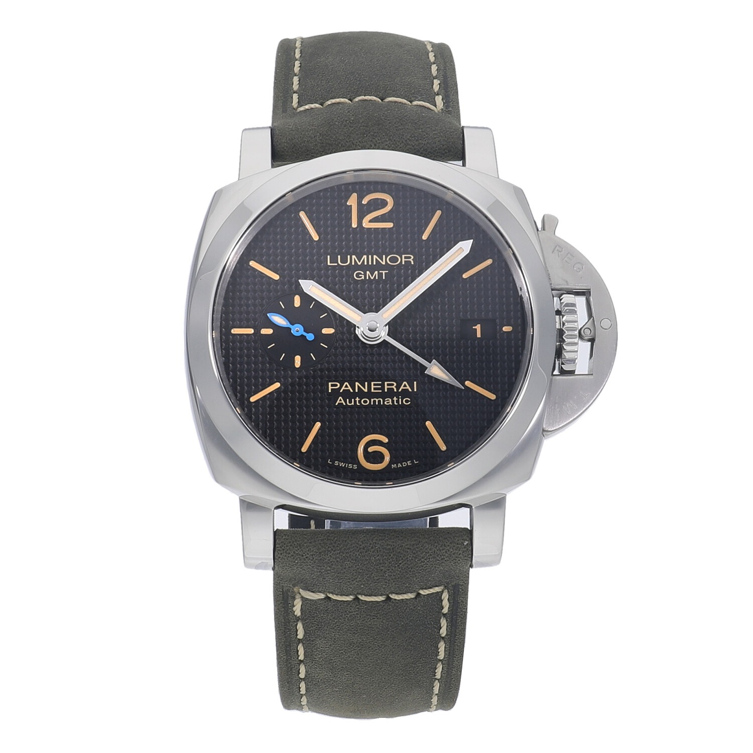 新品 パネライ純正アリゲーターベルト44m用 送料込／本物・中古