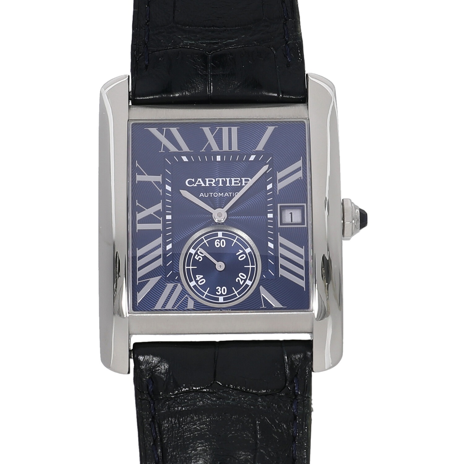 C8243 | [中古]カルティエ タンク MC WSTA0010 ブルー メンズ | 新品
