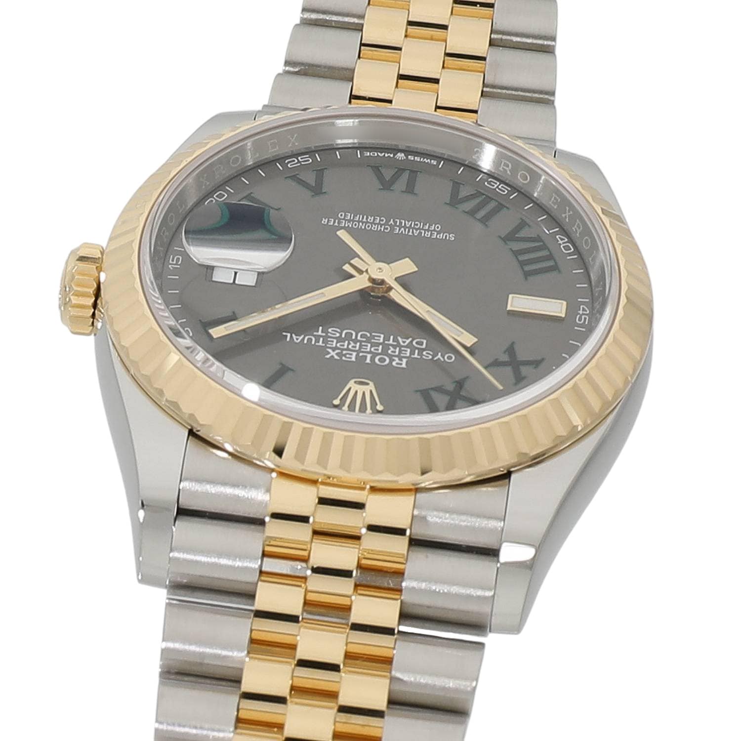 デイトジャスト36 スレートローマ R6444 | [新品]ロレックス デイトジャスト 36 126233 スレート ローマ