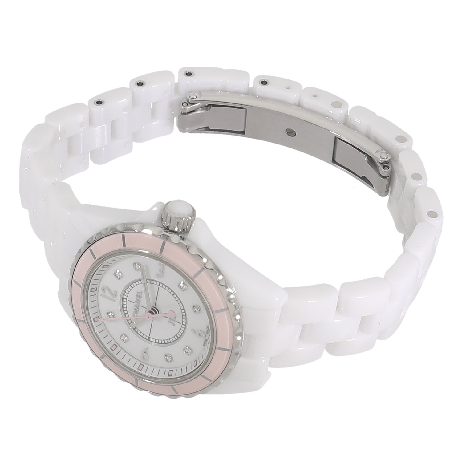 C9644 | [中古]シャネル J12 ソフトピンク 29MM 世界1200本限定 H4466  