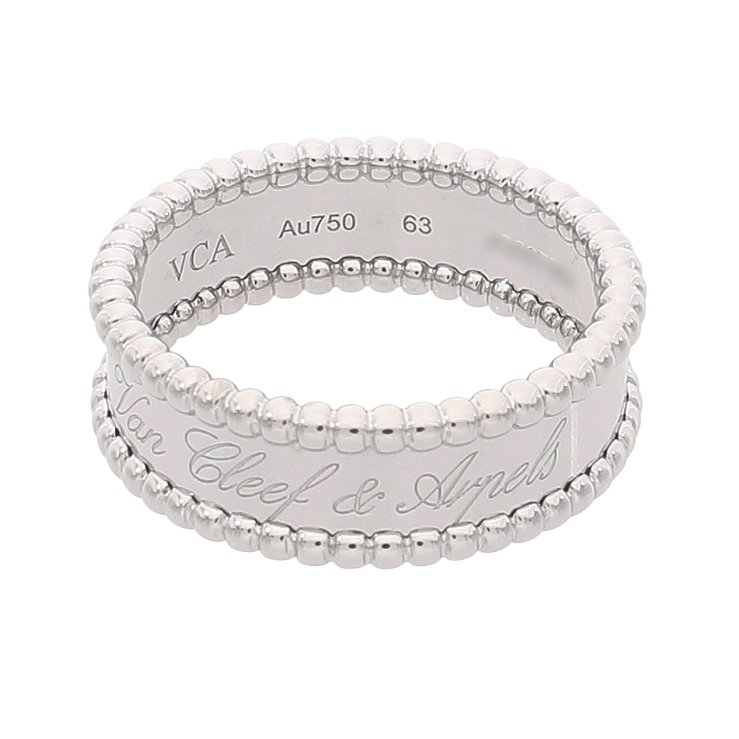 【週末限定値下げ】VCA ペルレシニアチュールリング　WG #53 国内直営【Van Cleef & Arpels】ペルレ シニアチュール リング