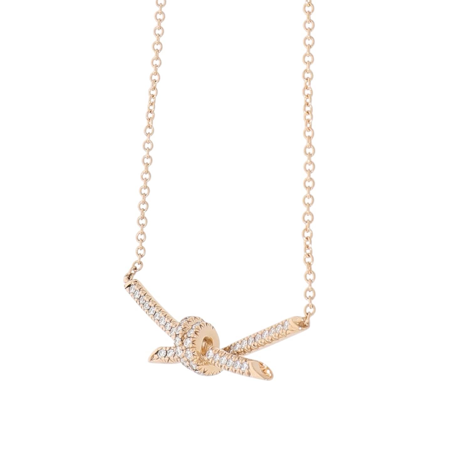 T30035 | [中古]ティファニー ノット ペンダント ダイヤモンド