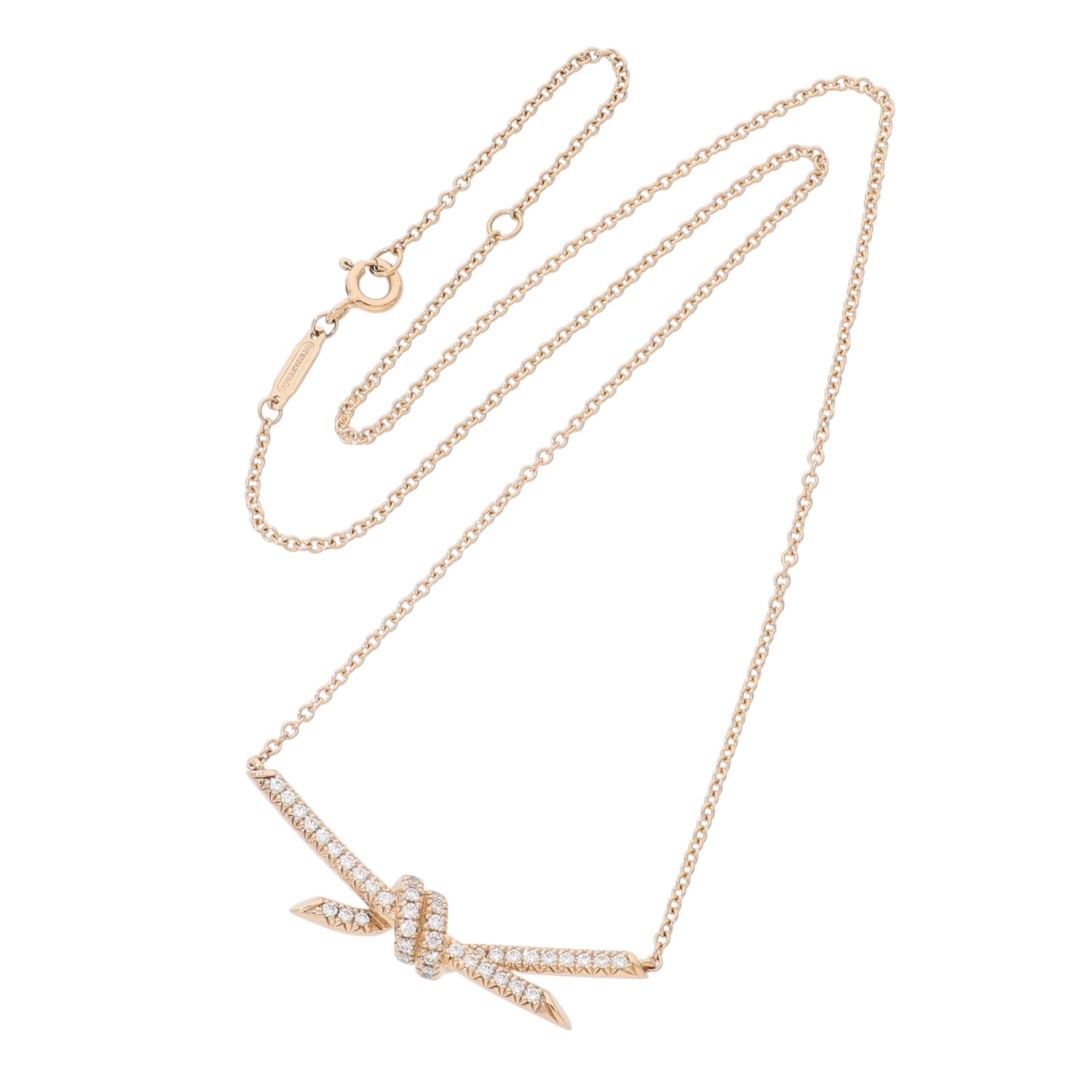 T30035 | [中古]ティファニー ノット ペンダント ダイヤモンド