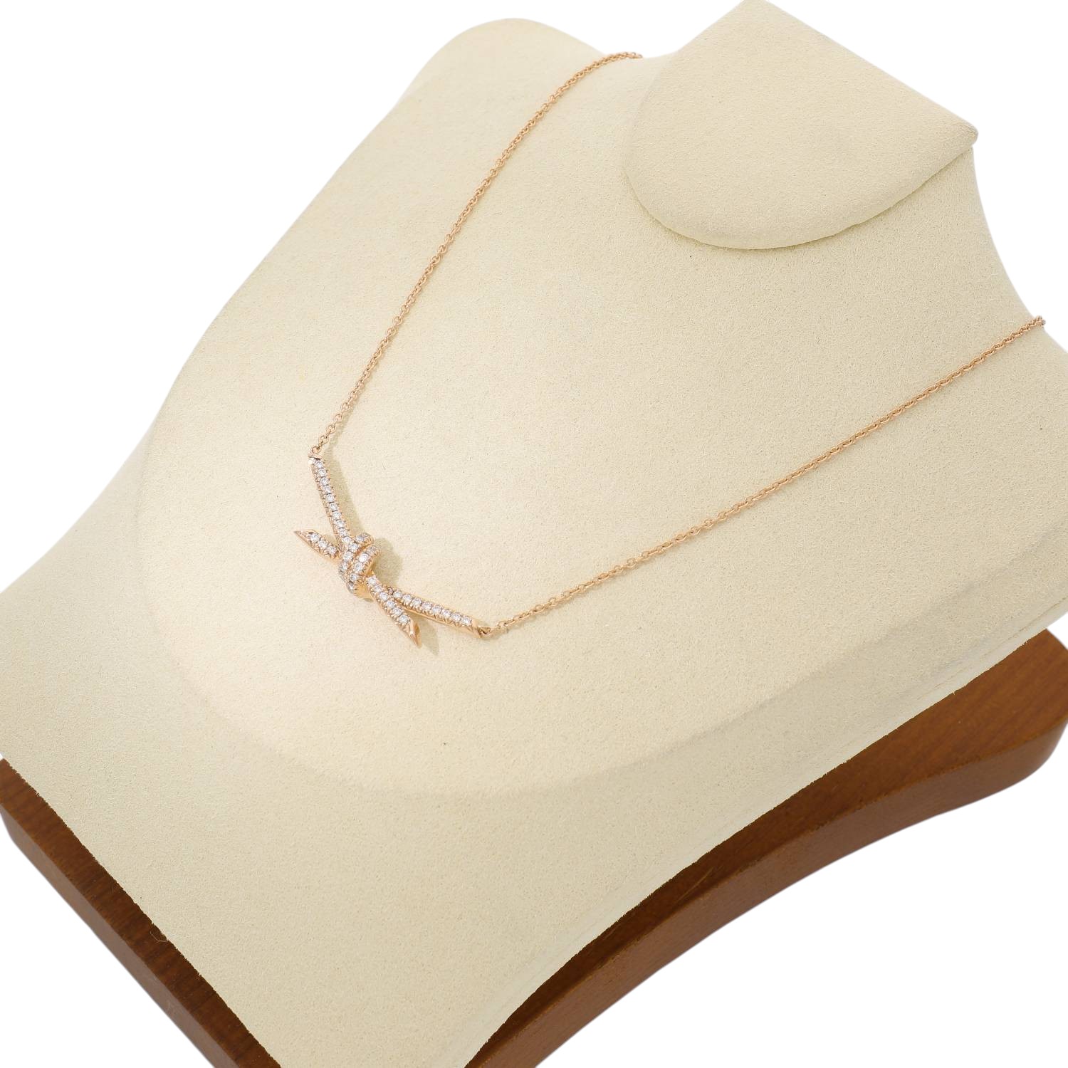 T30035 | [中古]ティファニー ノット ペンダント ダイヤモンド