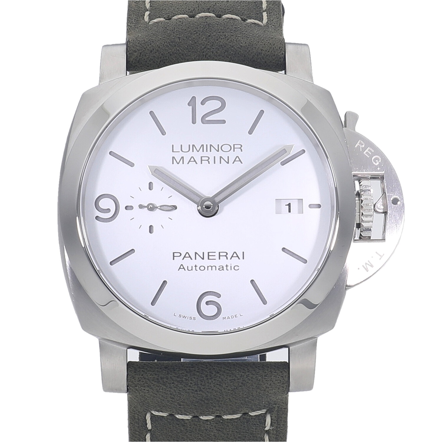 P4145 | [新品]パネライ ルミノール マリーナ 44MM ホワイト PAM01314