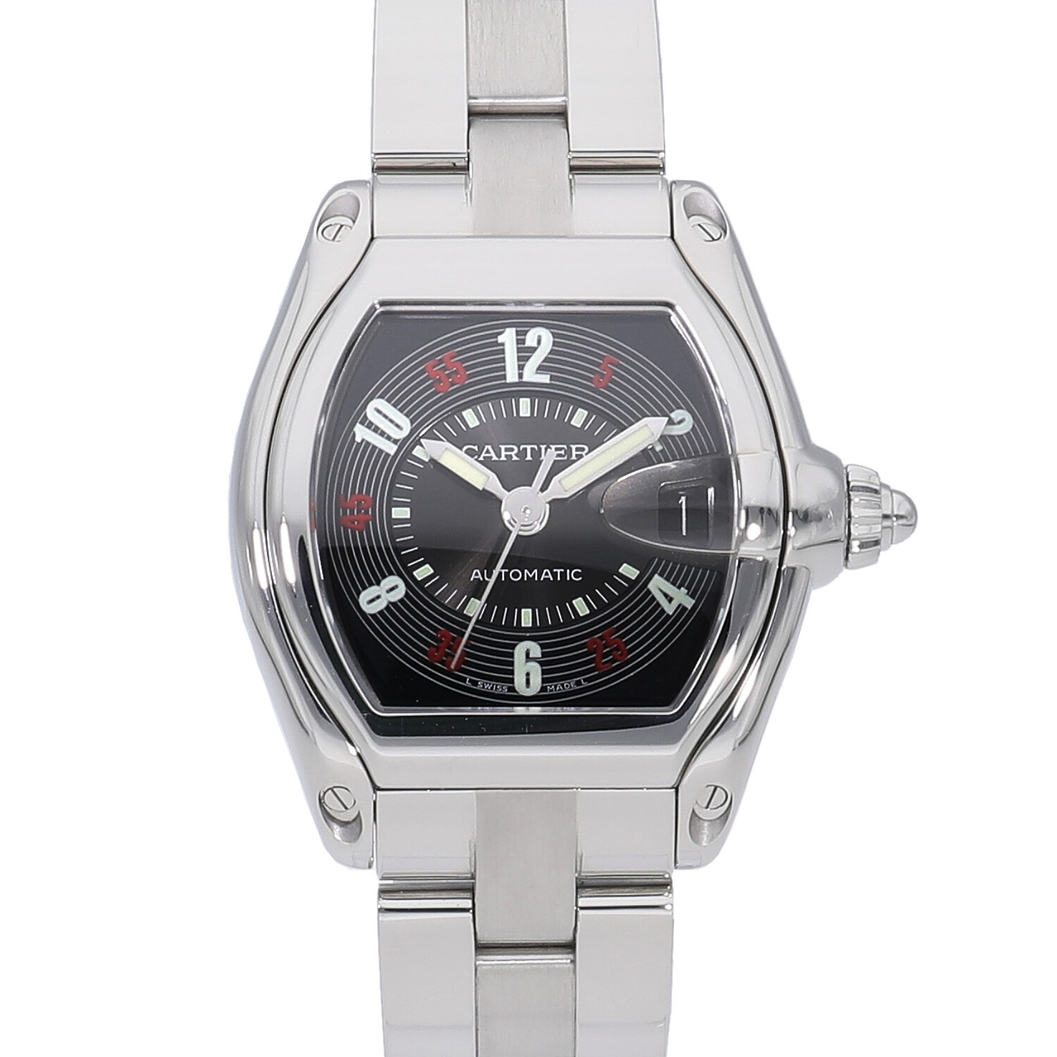 C5545 | [中古]カルティエ ロードスター LM ブラック W62002V3 メンズ