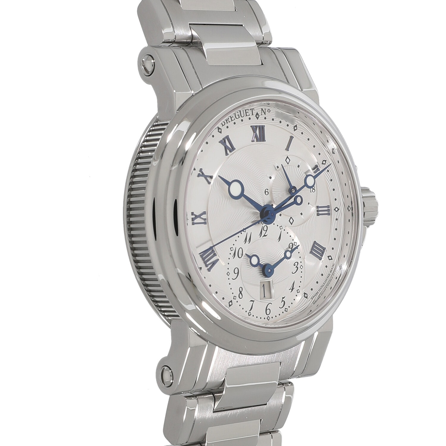 B7846 | [中古]ブレゲ マリーン GMT 5857ST/12/AZO シルバー メンズ
