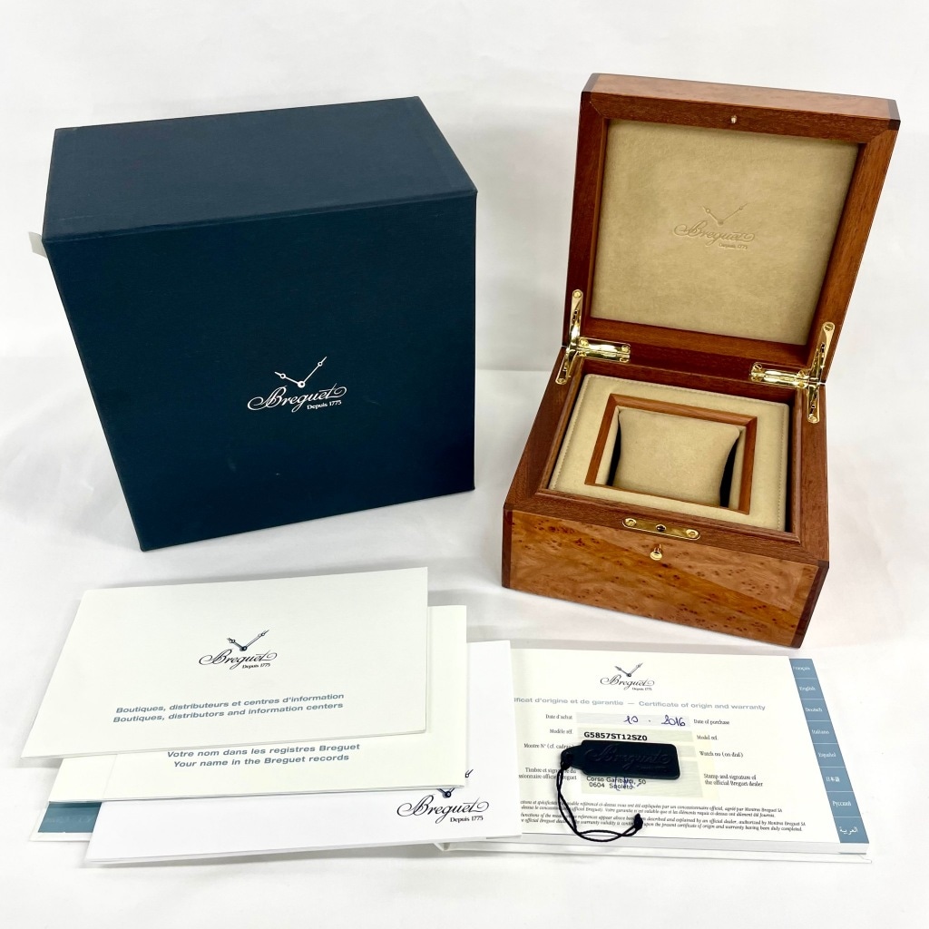 B7846 | [中古]ブレゲ マリーン GMT 5857ST/12/AZO シルバー