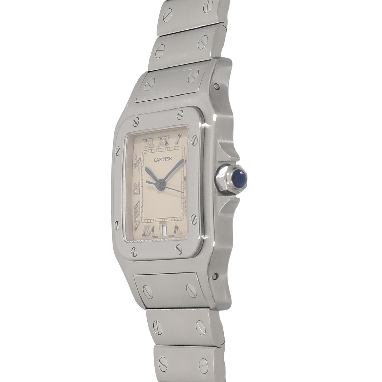 C10347 | [中古]カルティエ サントス ガルベ LM W20025D6 アイボリー