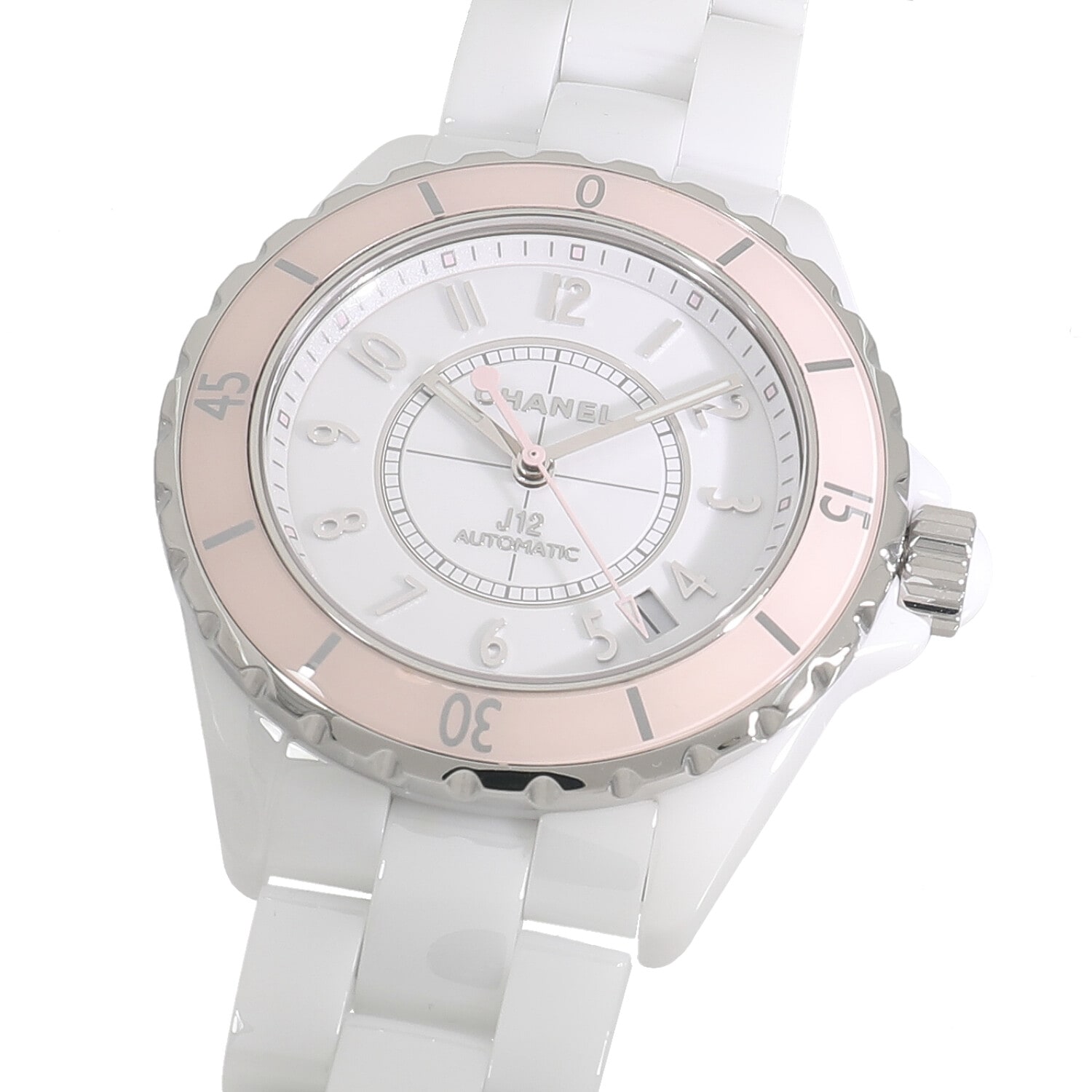 C9548 | [中古]シャネル J12 ホワイトセラミック ソフトピンク 世界