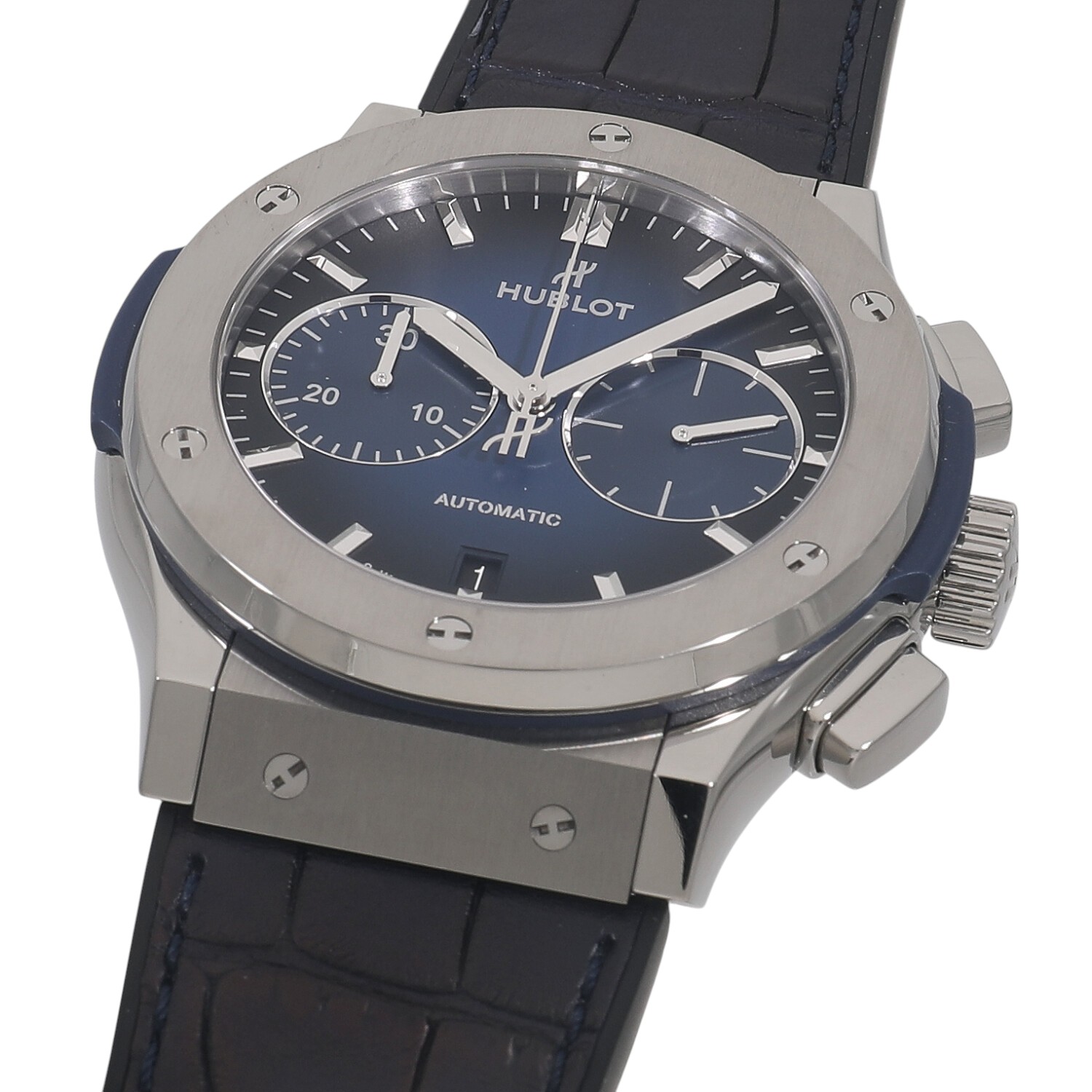 ウブロ HUBLOT クラシックフュージョン 純正ストラップ 黒レザーラバー