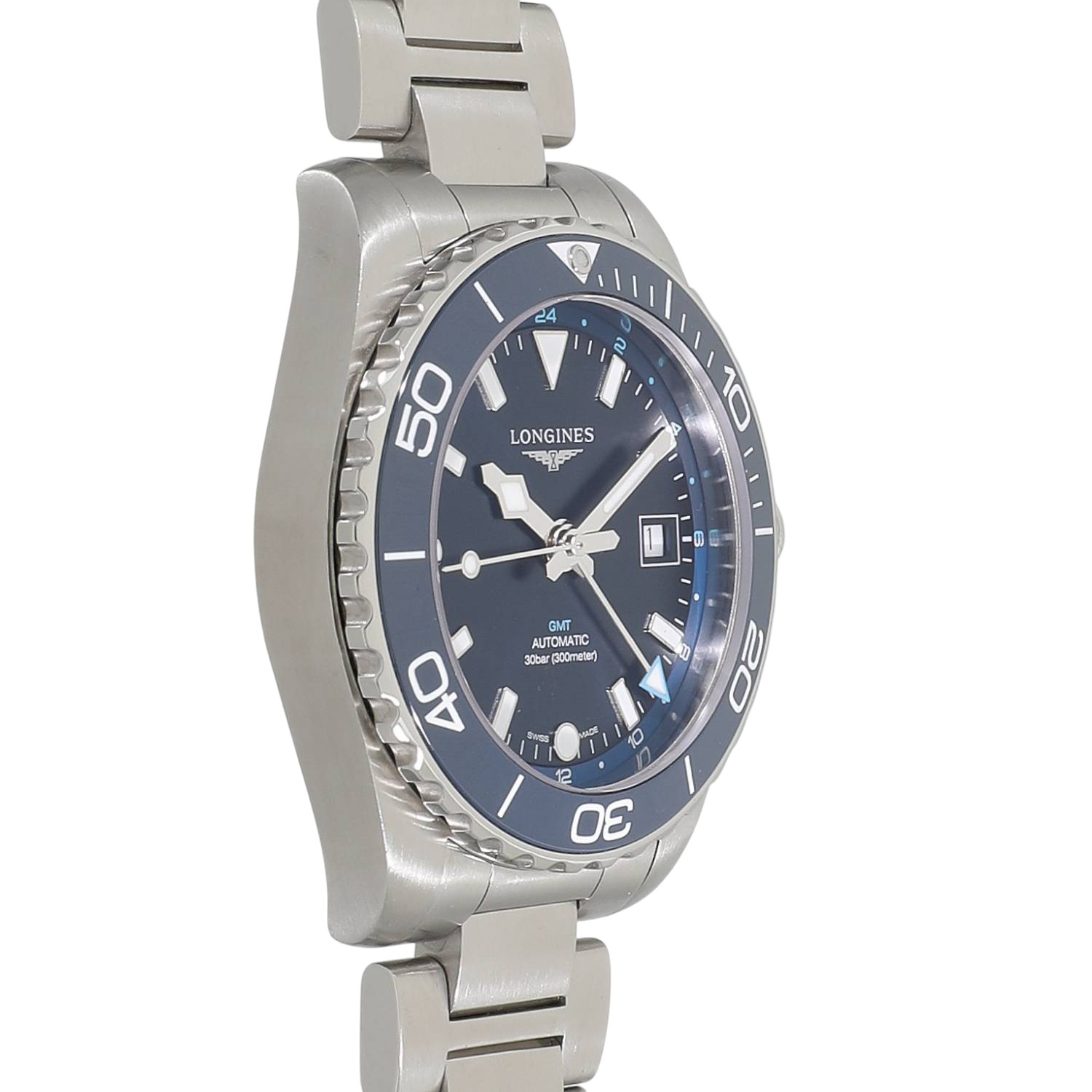 L11539 | [中古]ロンジン ハイドロ コンクエスト GMT L3.790.4.96.6