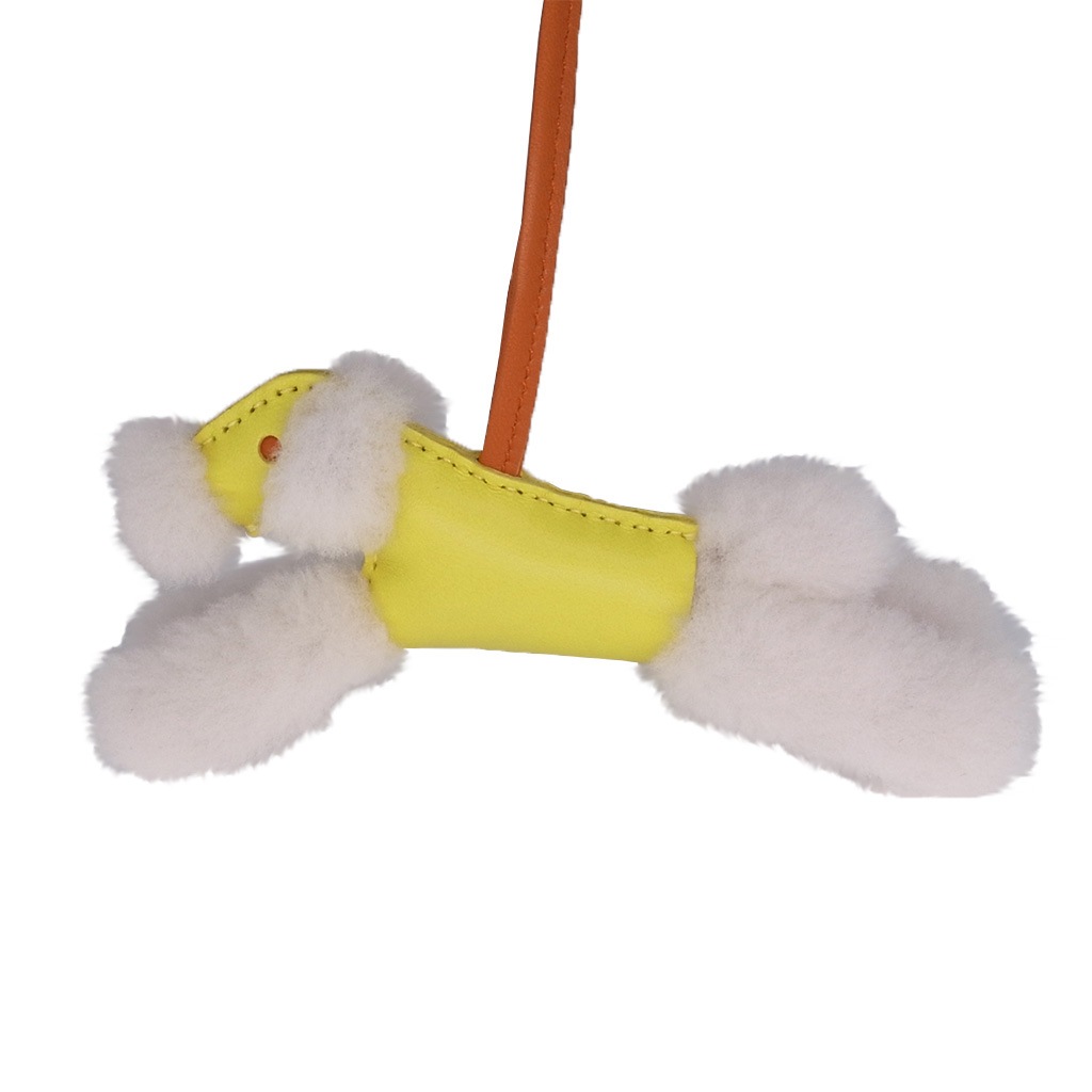 希少品【HERMES】バディチャーム メリノウール Milo & Ecru Vert エルメス バディチャーム ブルーサフィール アニョーミロ/メリノ