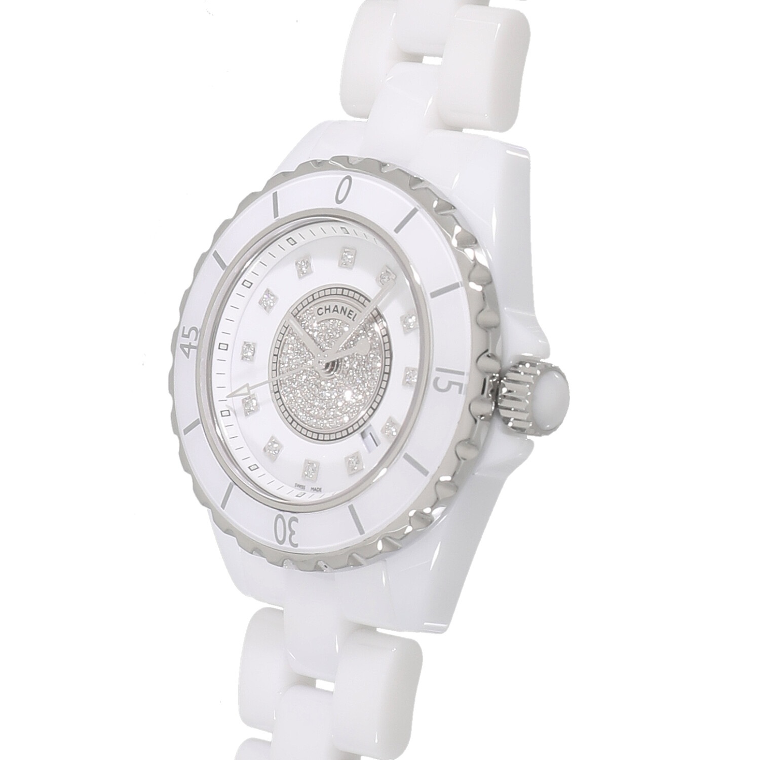 C9851 | [中古]シャネル J12 ホワイト セラミック H2123 ホワイト