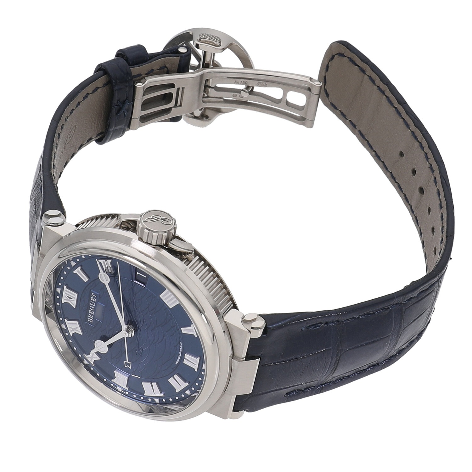 B5653 | [中古]ブレゲ マリーン 5517 ブルー 5517BB/Y2/5ZU メンズ 