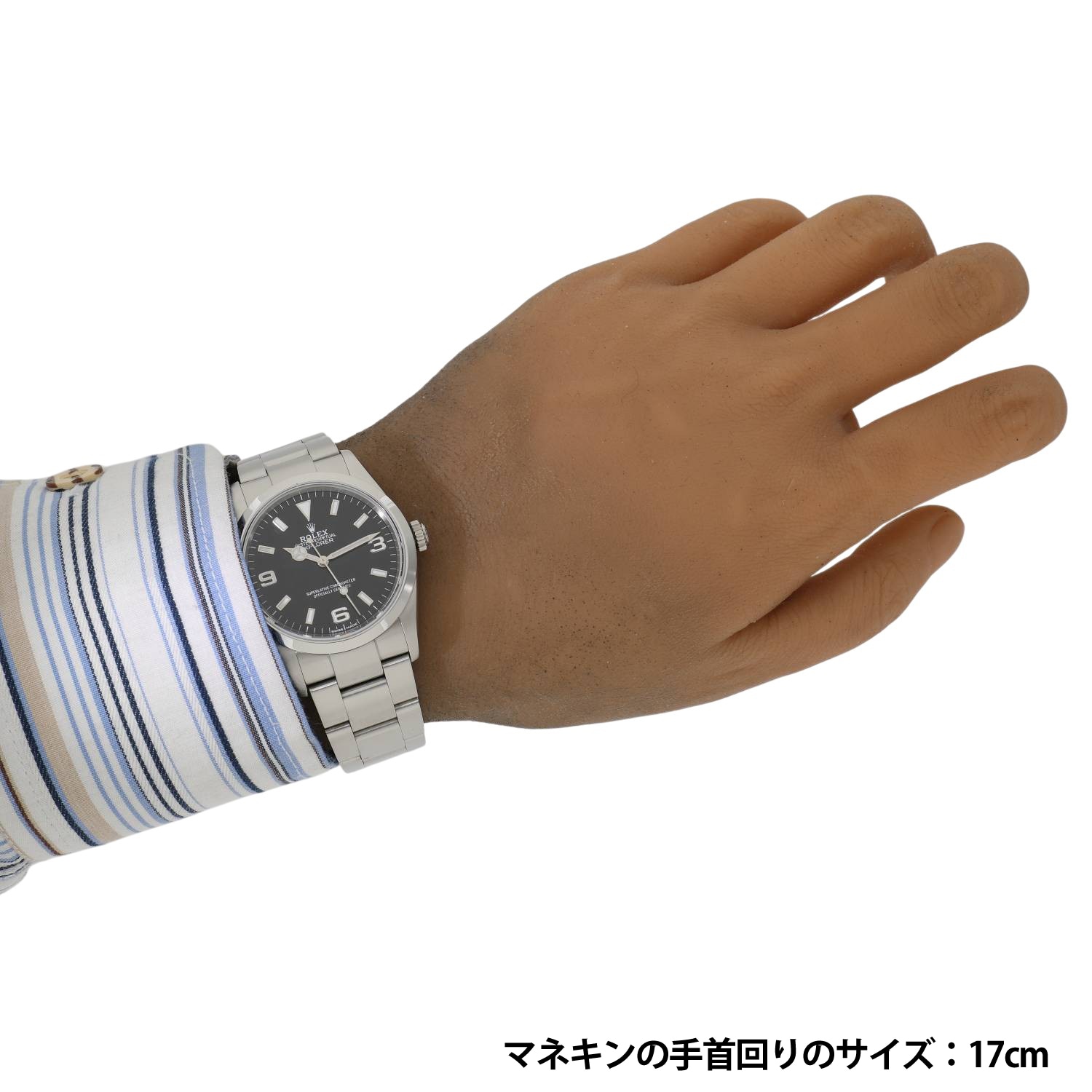 R60184 | [中古]ロレックス エクスプローラー I 114270 K番 ブラック