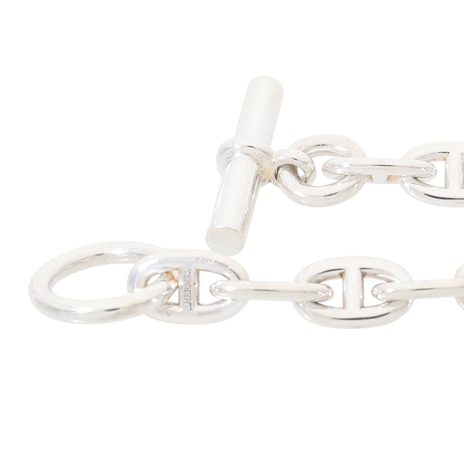 H30006 | [中古]エルメス シェーヌダンクル ブレスレット MM 18コマ