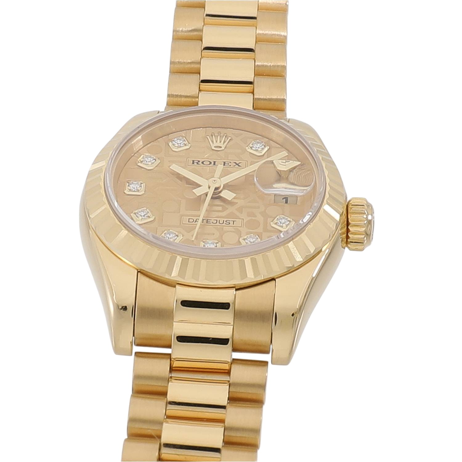 R11068 | [中古]ロレックス デイトジャスト 179178G D番 シャンパン 
