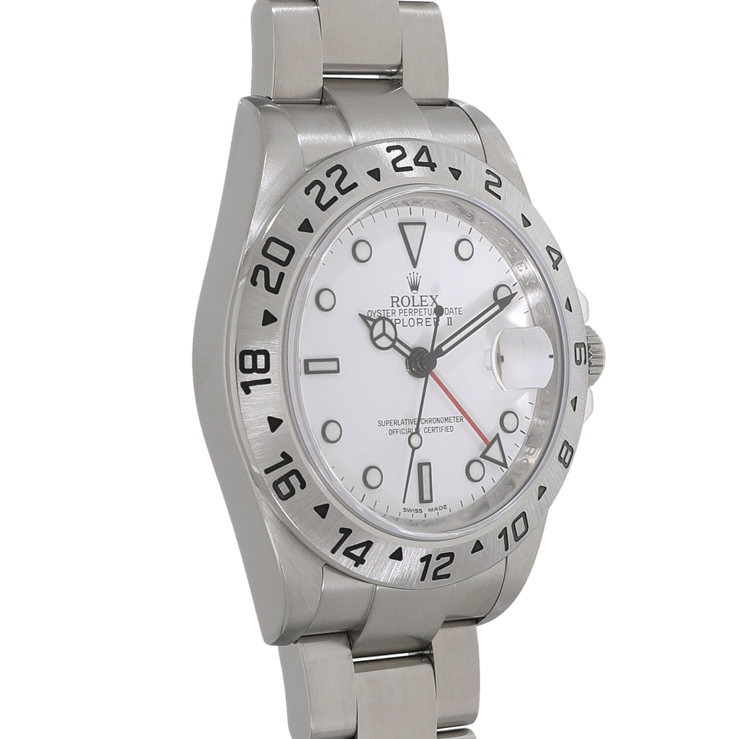 R7756 | [中古]ロレックス エクスプローラーII 16570 V番 ホワイト