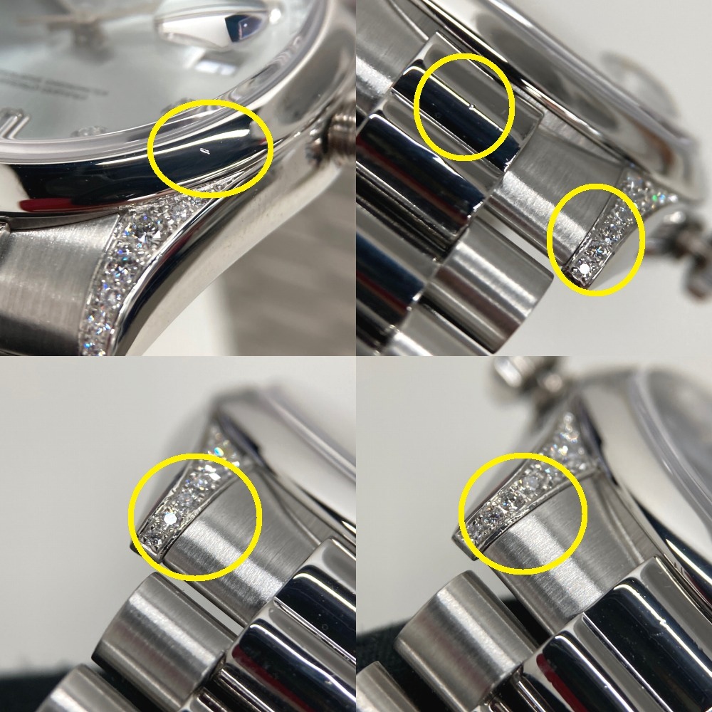 R10158 | [中古]ロレックス デイデイト 118296A P番 アイスブルー×10P
