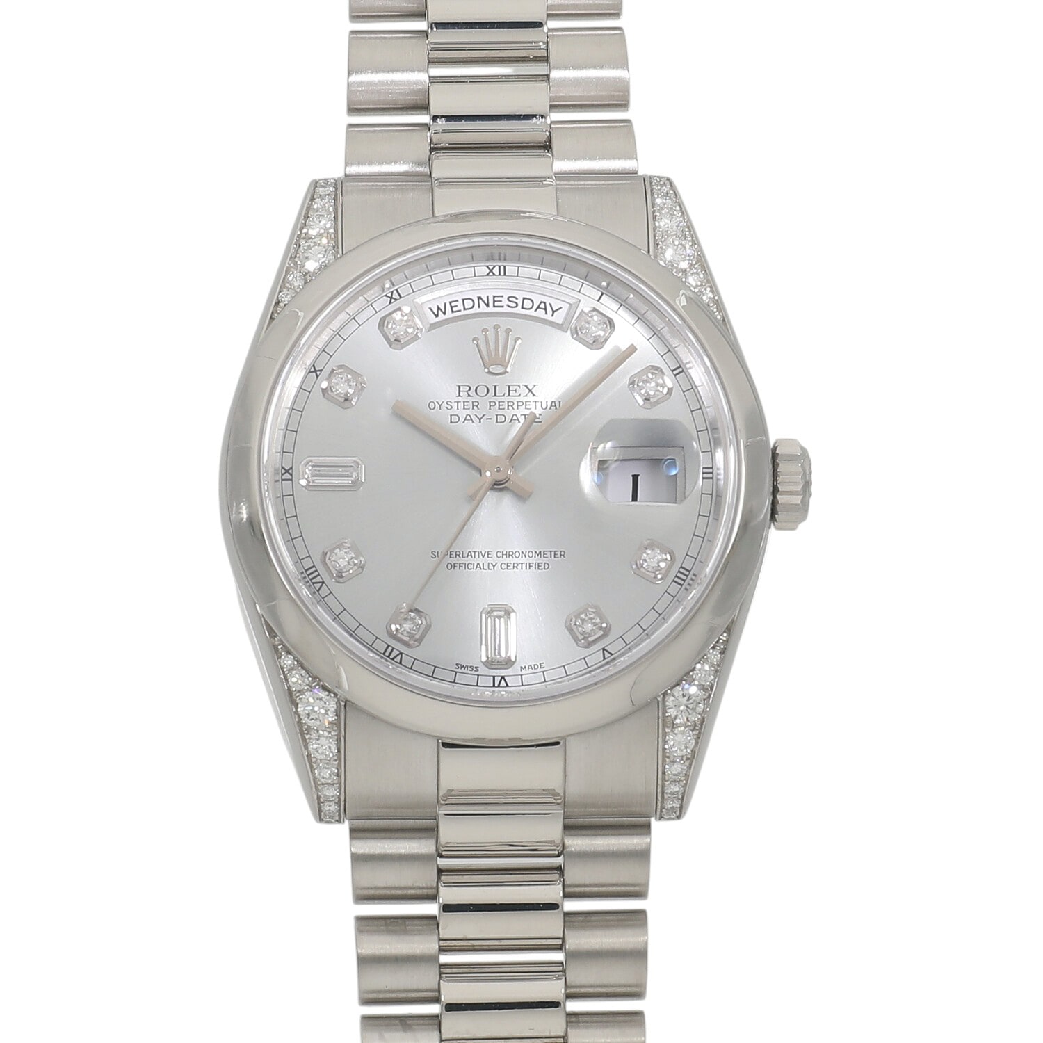 R10158 | [中古]ロレックス デイデイト 118296A P番 アイスブルー×10P