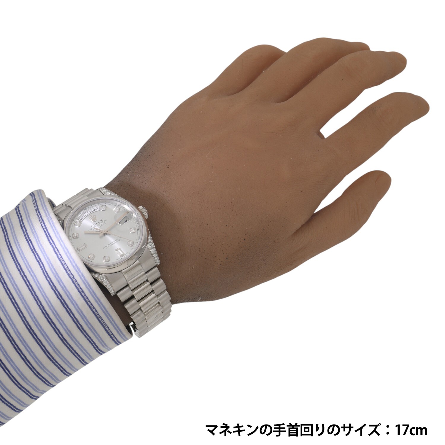R10158 | [中古]ロレックス デイデイト 118296A P番 アイスブルー×10P 