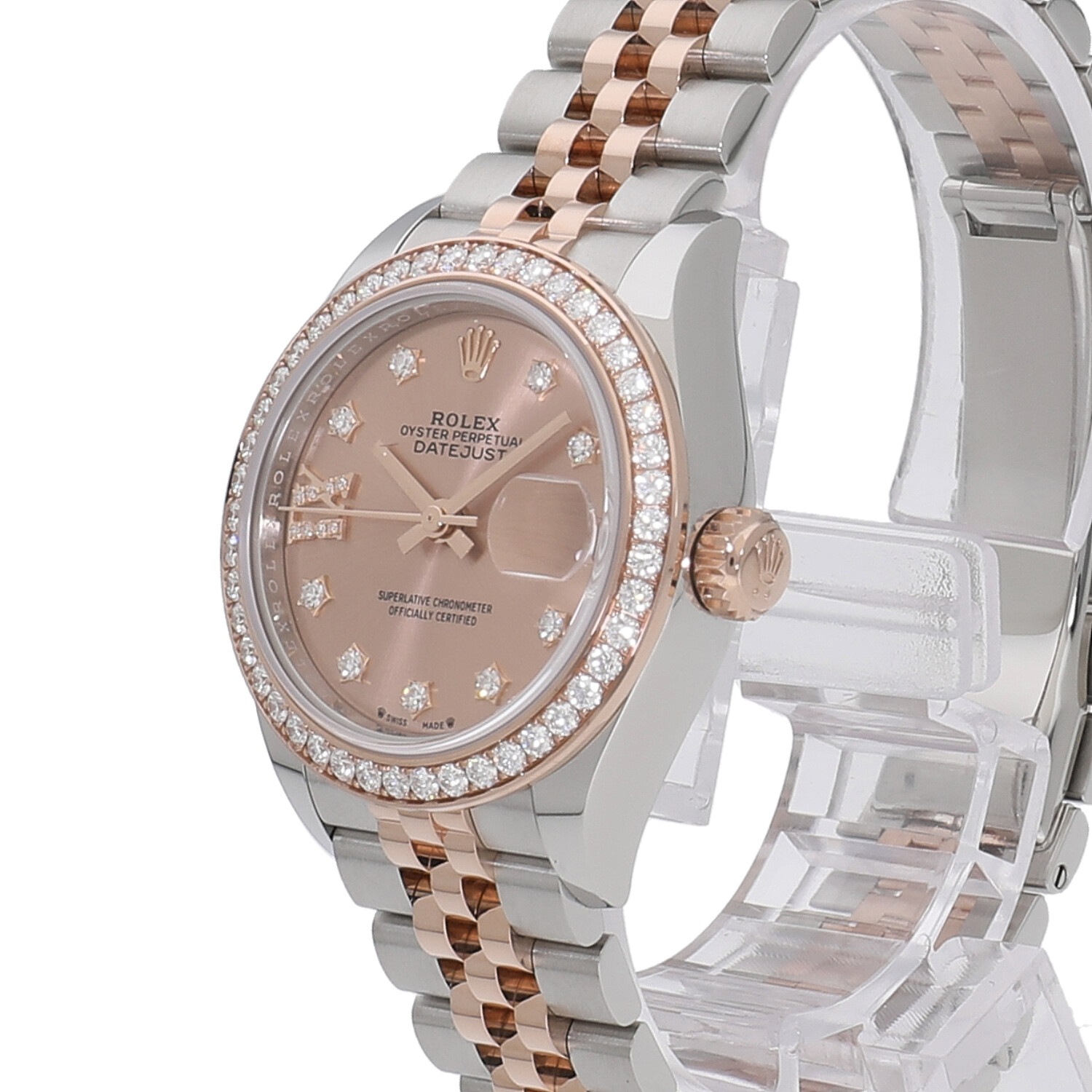R6458 | [未使用]ロレックス レディ デイトジャスト 28 ロゼカラー＊9P