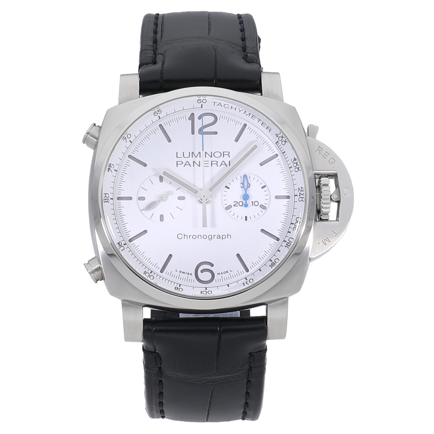 P5559 | [中古]パネライ ルミノール クロノ ホワイト PAM01218 X番