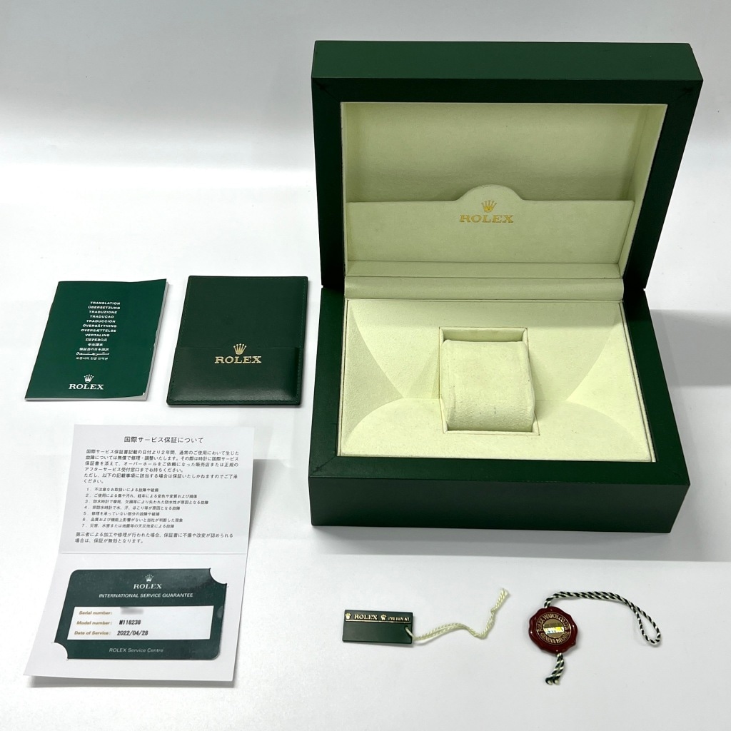 ロレックスデイデイト　ボックスと付属品 ロレックス(ROLEX)デイデイト オニキス(ONYX)文字盤 Ref.18038 8