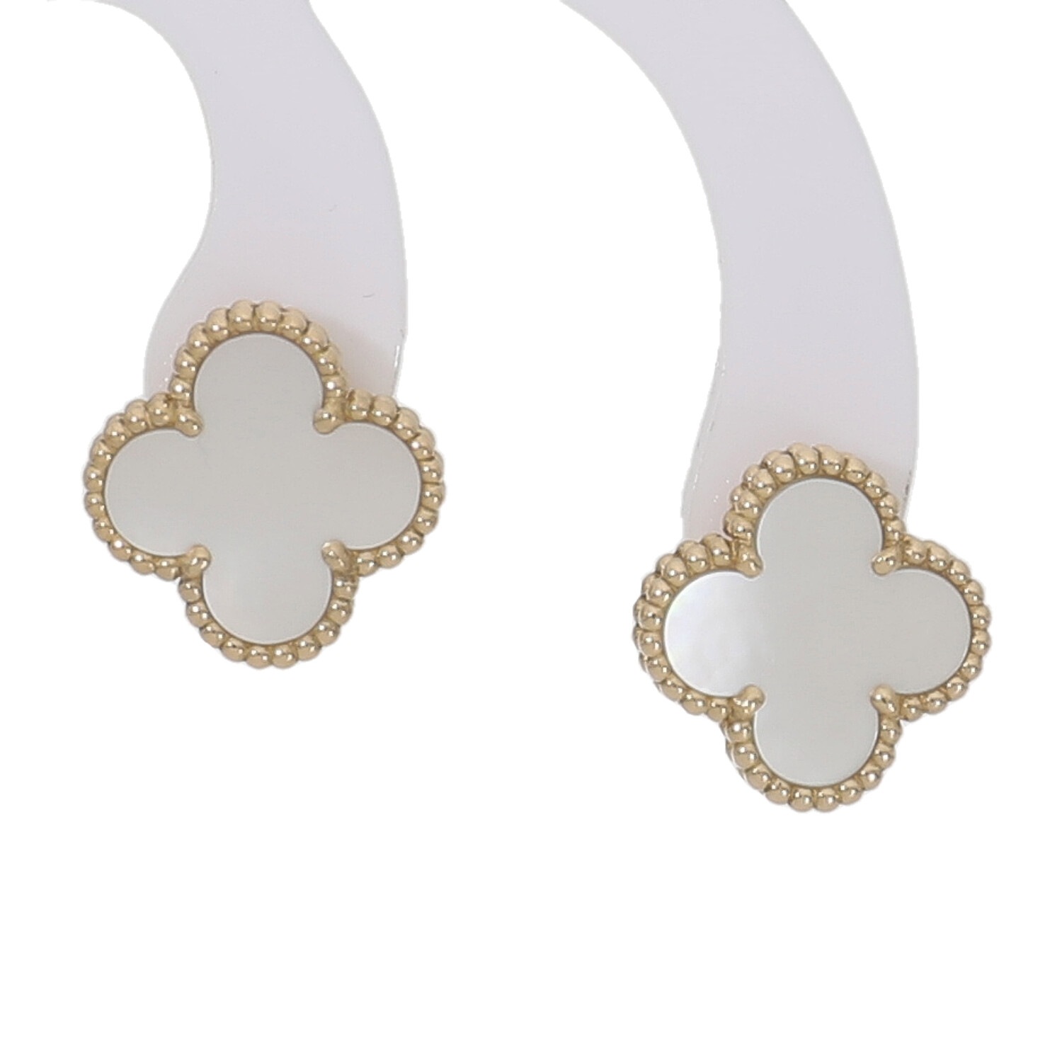 ヴァンクリーフ&アーペル　ヴィンテージ アルハンブラ ピアス　WG　イヤリング ヴァンクリーフ&アーペル ピアス ヴィンテージ アルハンブラ