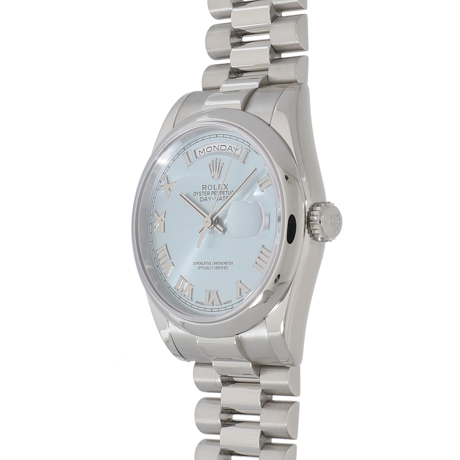 R8962 | [中古]ロレックス デイデイト 118206 P番 アイスブルー メンズ