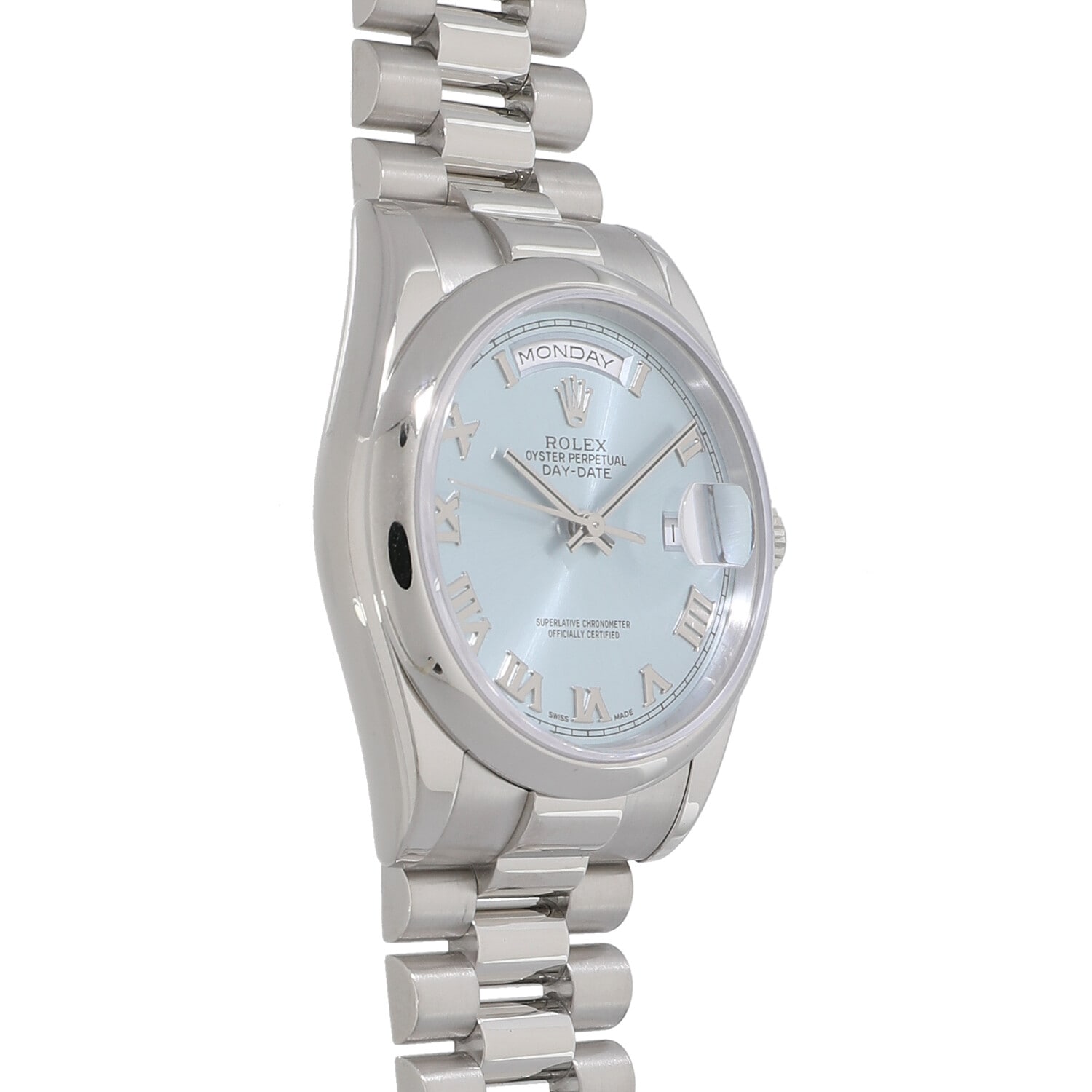 R8962 | [中古]ロレックス デイデイト 118206 P番 アイスブルー メンズ