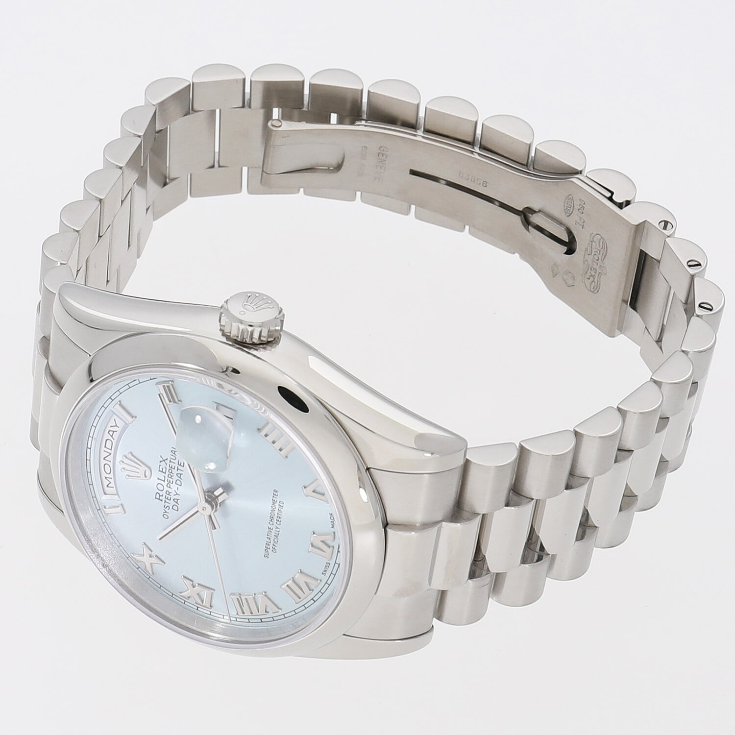 R8962 | [中古]ロレックス デイデイト 118206 P番 アイスブルー メンズ