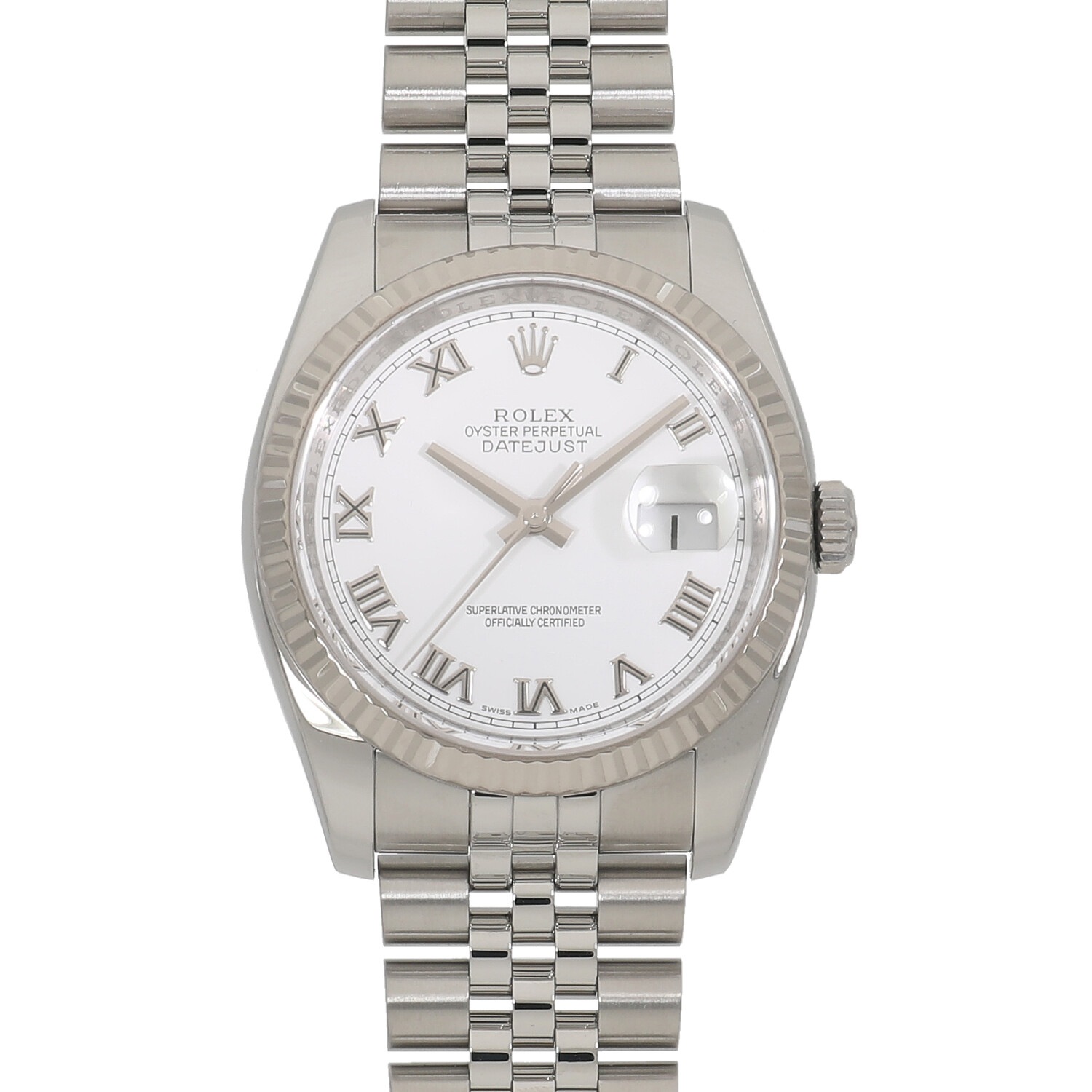 R9462 | [中古]ロレックス デイトジャスト 116234 M番 ホワイト ローマ