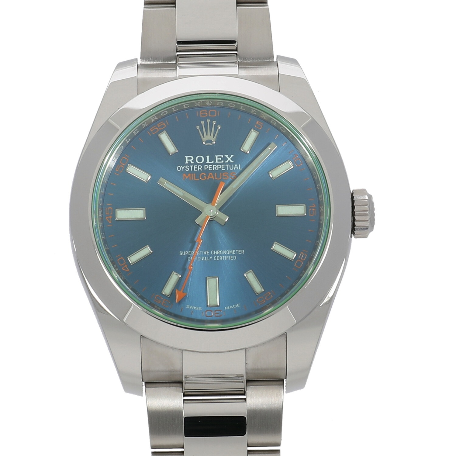 R8563 | [中古]ロレックス ミルガウス 116400GVZ ランダム Zブルー