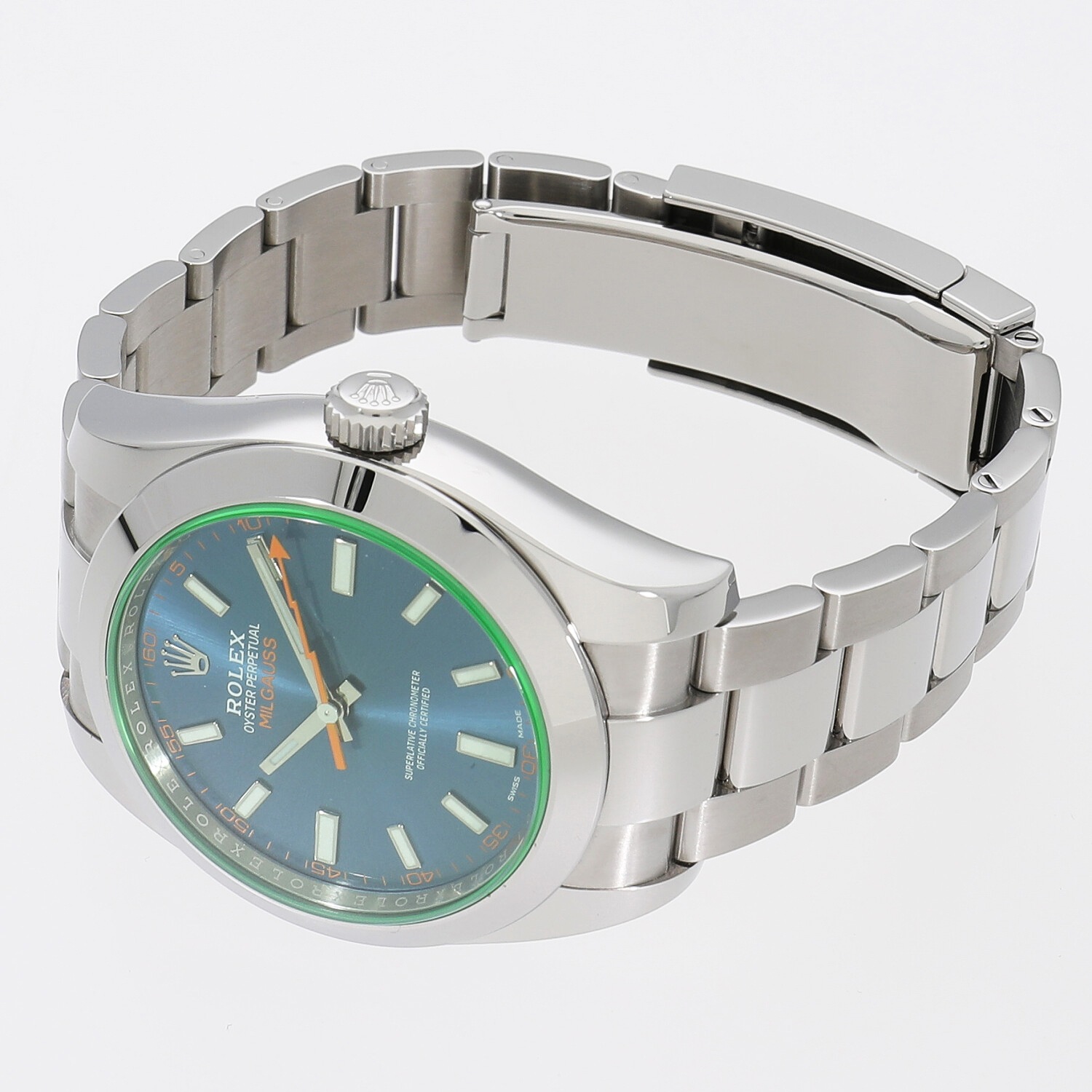 R8563 | [中古]ロレックス ミルガウス 116400GVZ ランダム Zブルー