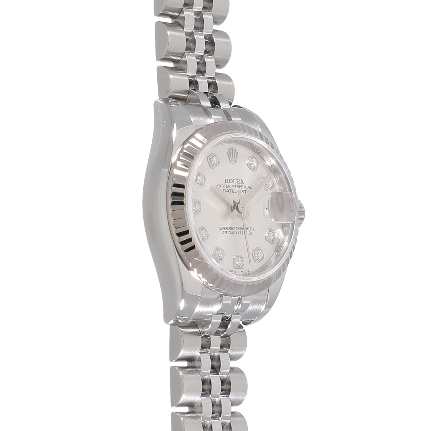 中古 ロレックス ROLEX 179174G D番(2005年頃製造) ホワイト /ダイヤモンド レディース 腕時計 楽天市場】ロレックス ROLEX デイトジャスト 179174G D番(2005年頃製造