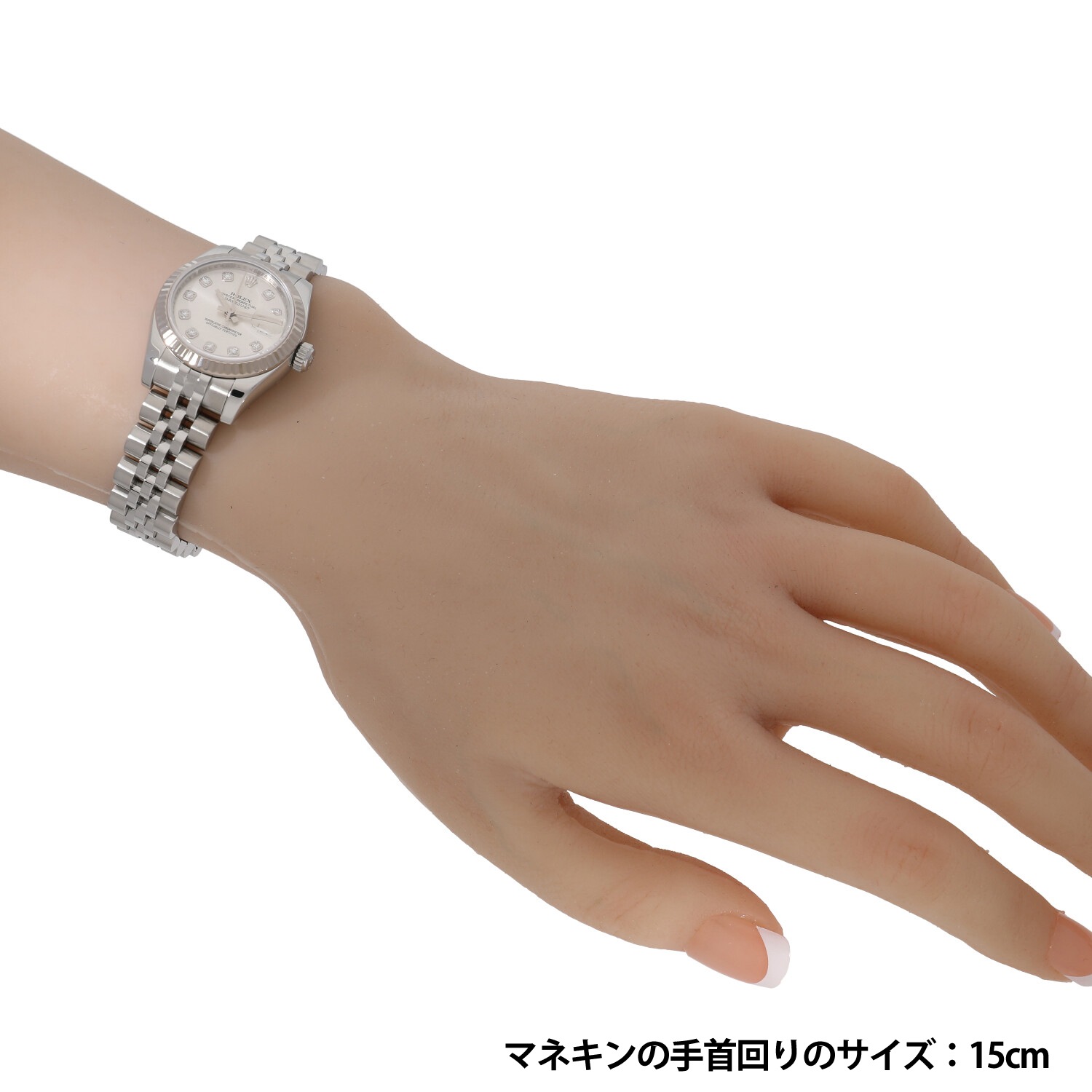 R9063 | [中古]ロレックス デイトジャスト 179174G Z番 シルバー×10P