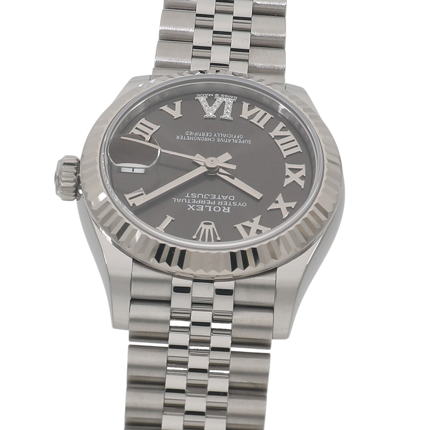 R10065 | [新品]ロレックス デイトジャスト 31 278274 ダークグレー×VI