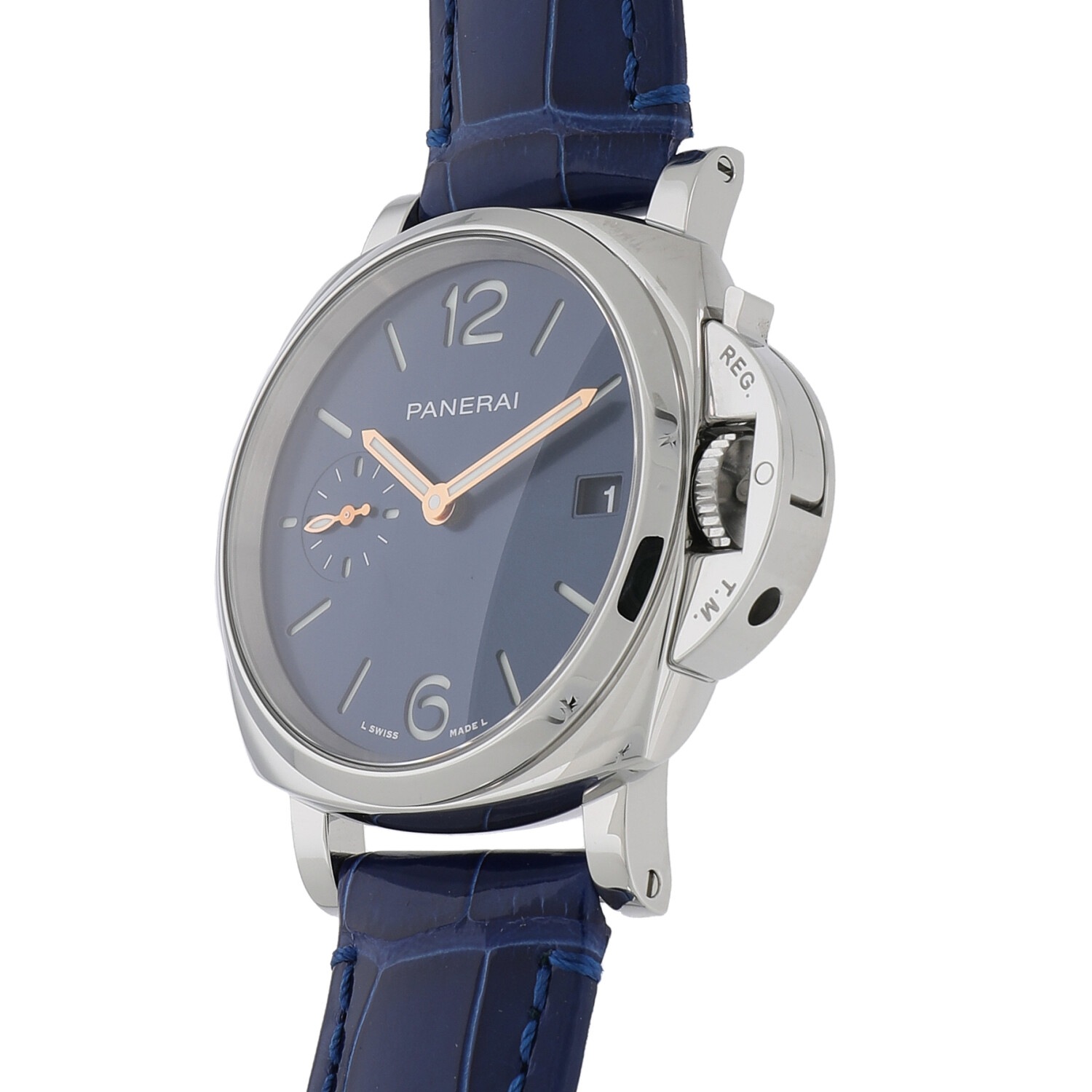 BLUE ルノツドイ P6766 | [未使用]パネライ ルミノール ドゥエ 38MM ブルー PAM01273 X
