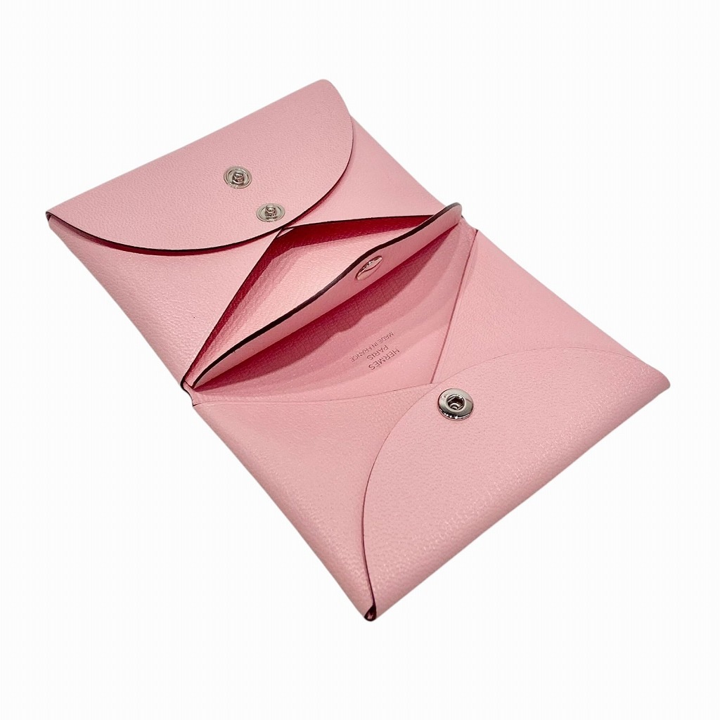 H50008 | [未使用]エルメス カルヴィ デュオ シェーブル ローズサクラ