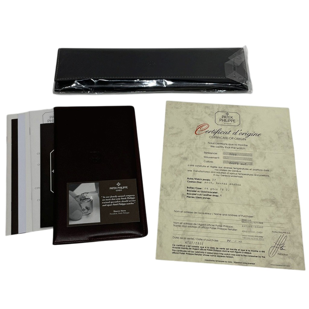 パテックフィリップ　付属品セット　中古 P11366 | [中古]パテックフィリップ カラトラバ 5000G ブラック メンズ