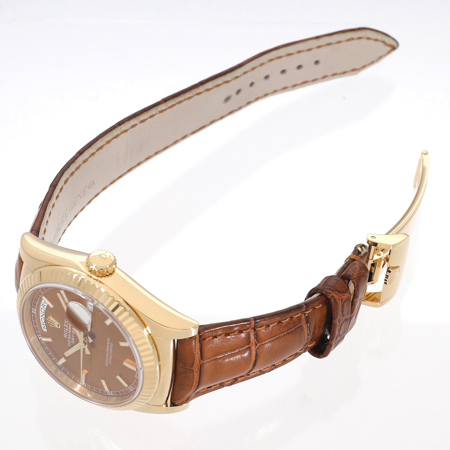 R7967 | [中古]ロレックス デイデイト 36 118138 ランダム コニャック